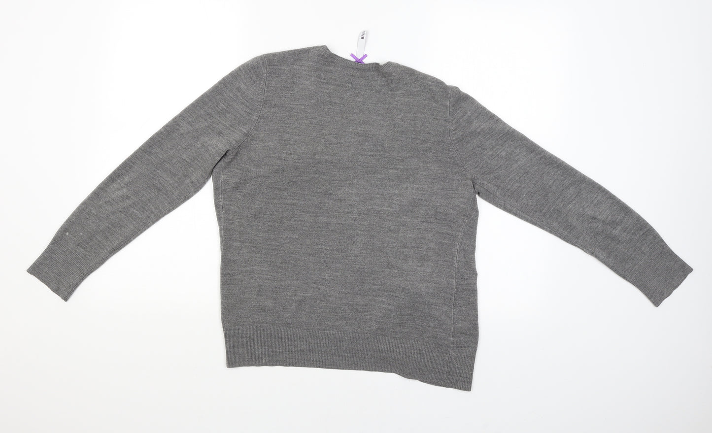 BHS Womens Grey   Cardigan Jumper Size 10