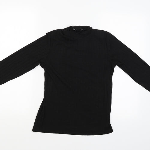 Nutmeg Womens Black   Basic Blouse Size 10