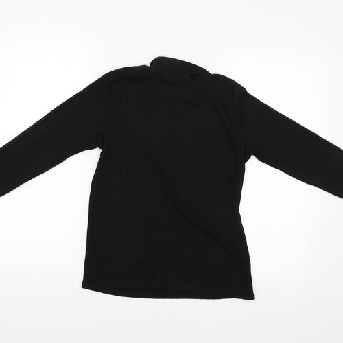 Nutmeg Womens Black   Basic Blouse Size 10