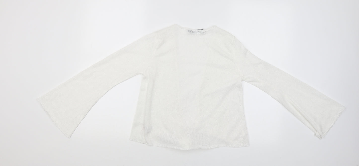 PRETTYLITTLETHING Womens White   Basic Blouse Size 8