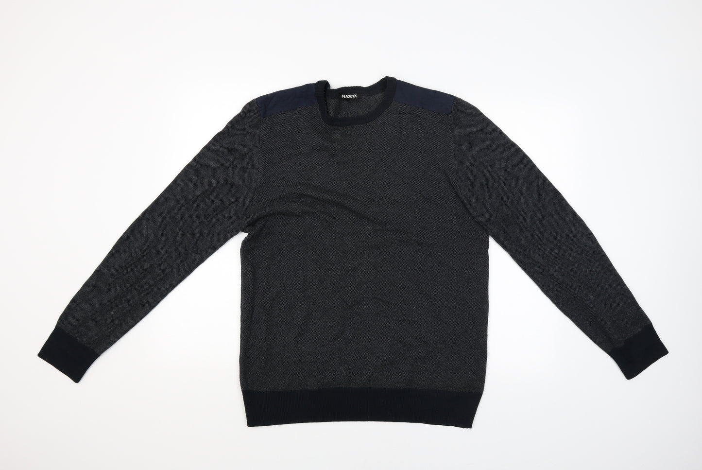 Peacocks Mens Grey   Pullover Jumper Size M