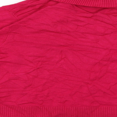 M&Co Womens Pink   Cardigan Jumper Size XL