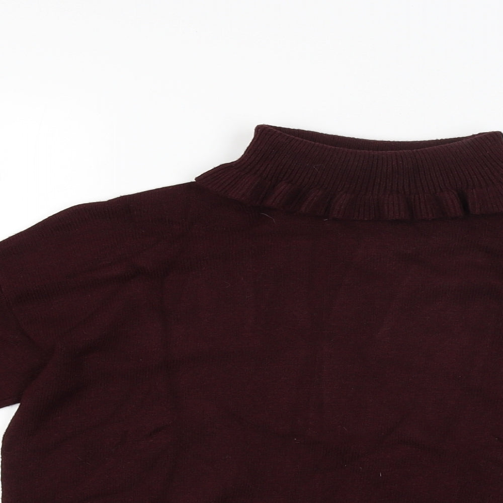Topshop Womens Red   Pullover Jumper Size 8