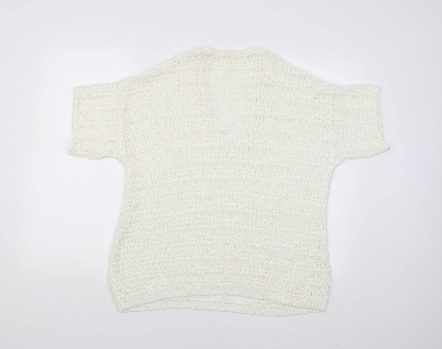 sprit Womens White   Cardigan Jumper Size M