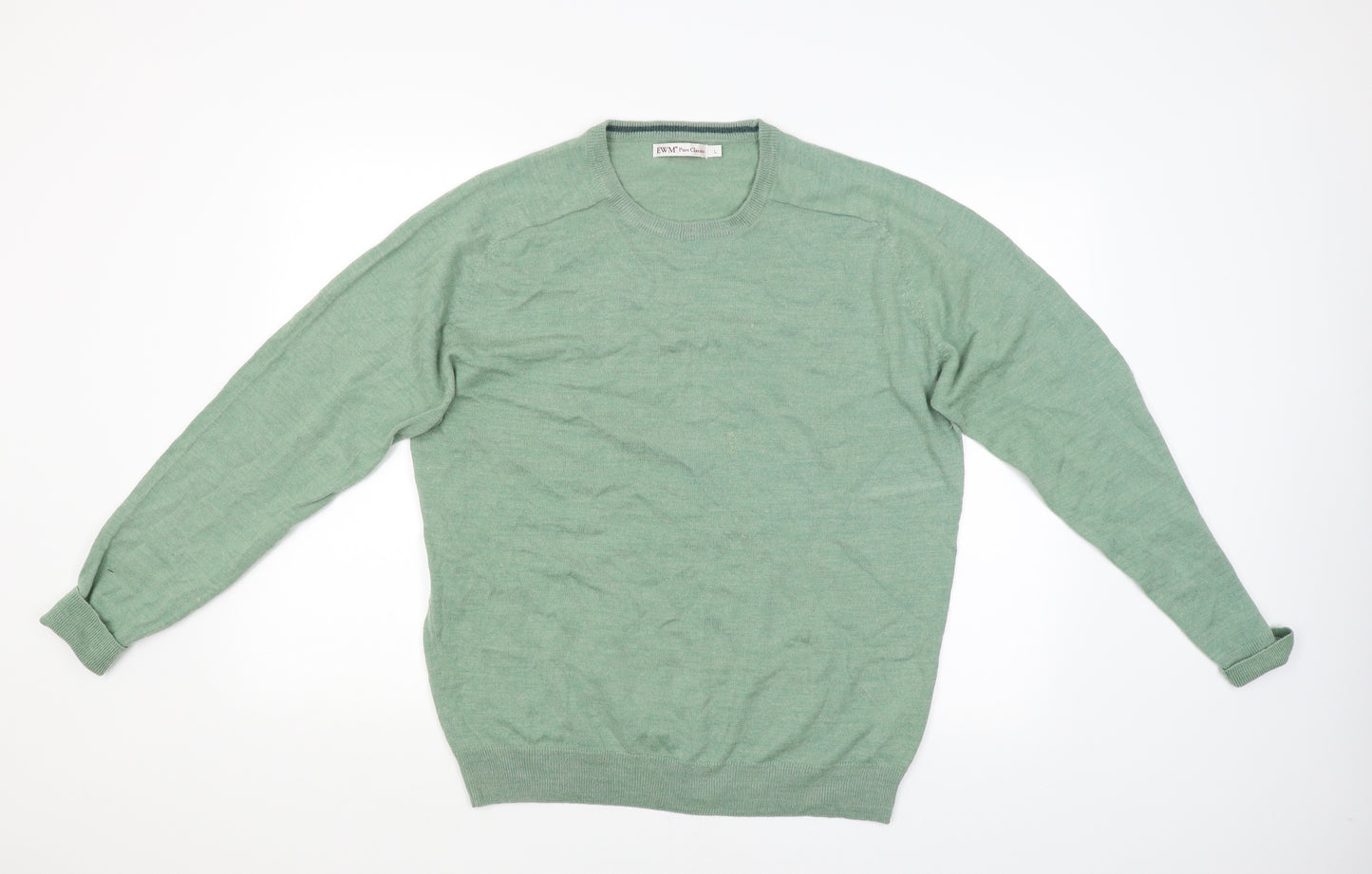 EWM Mens Green   Pullover Jumper Size L