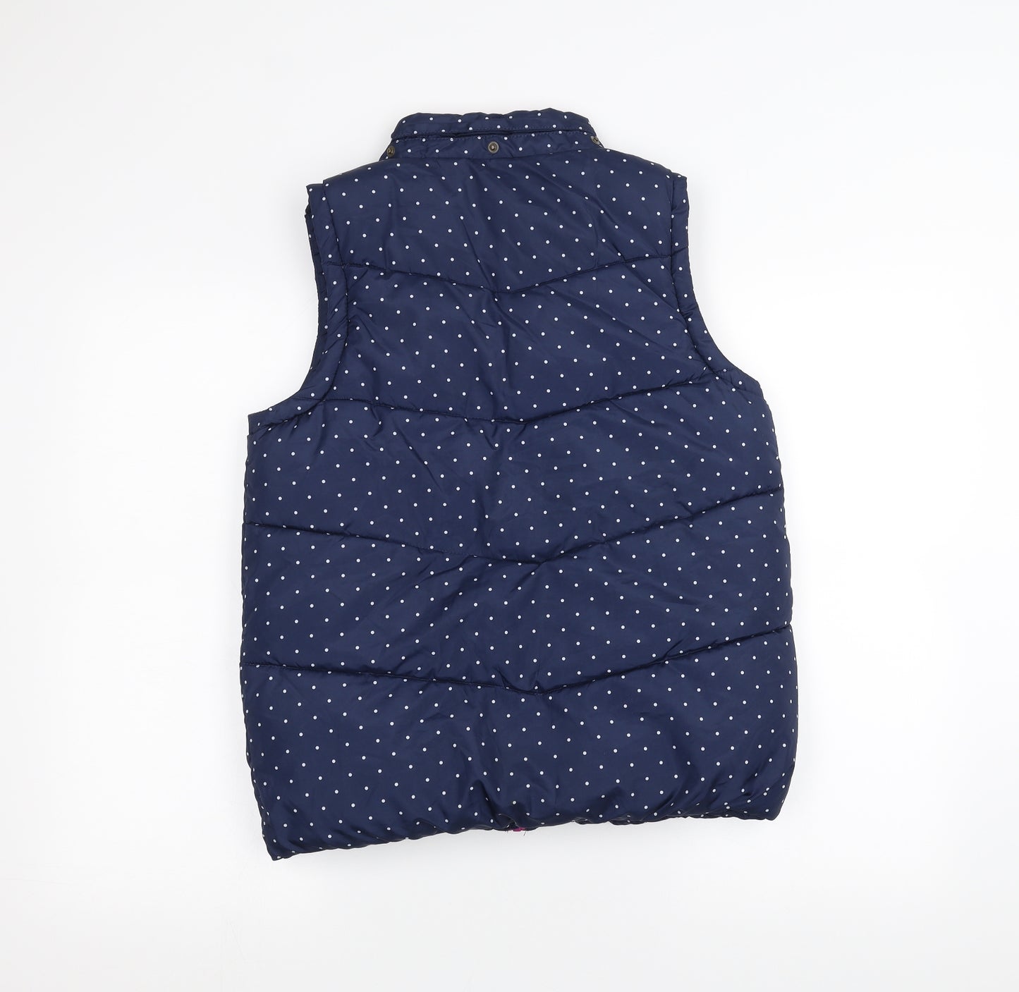 John Lewis Girls Blue Polka Dot  Puffer Jacket Coat Size 12 Years