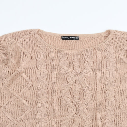 Select Womens Pink  Knit Pullover Jumper Size 10
