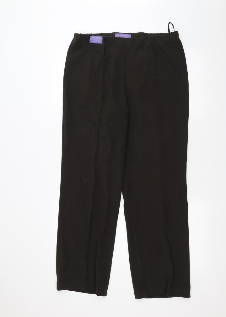 Autonomy Womens Brown Trousers Size 14 L28 in