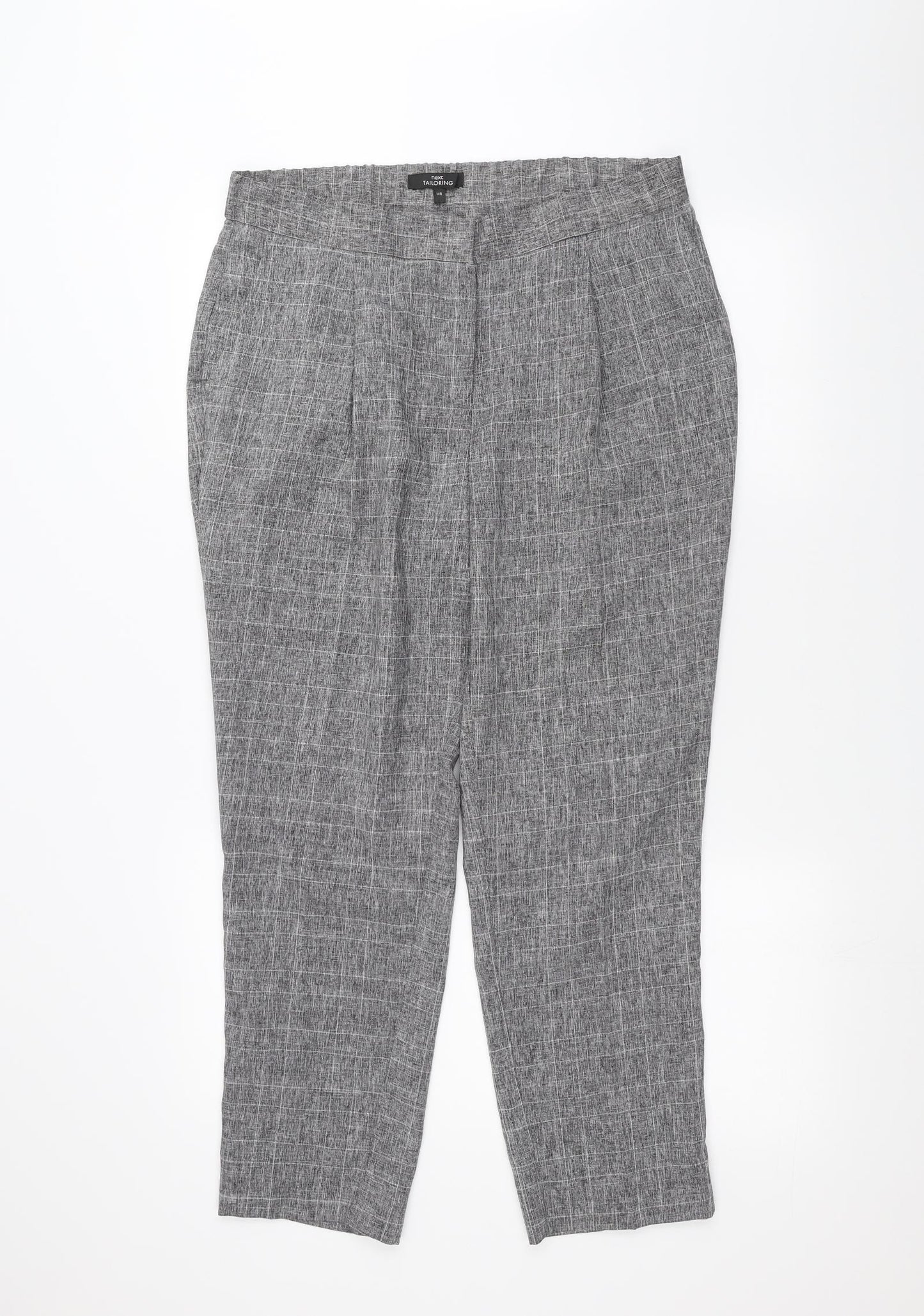 NEXT Womens Grey   Trousers  Size 14 L25 in