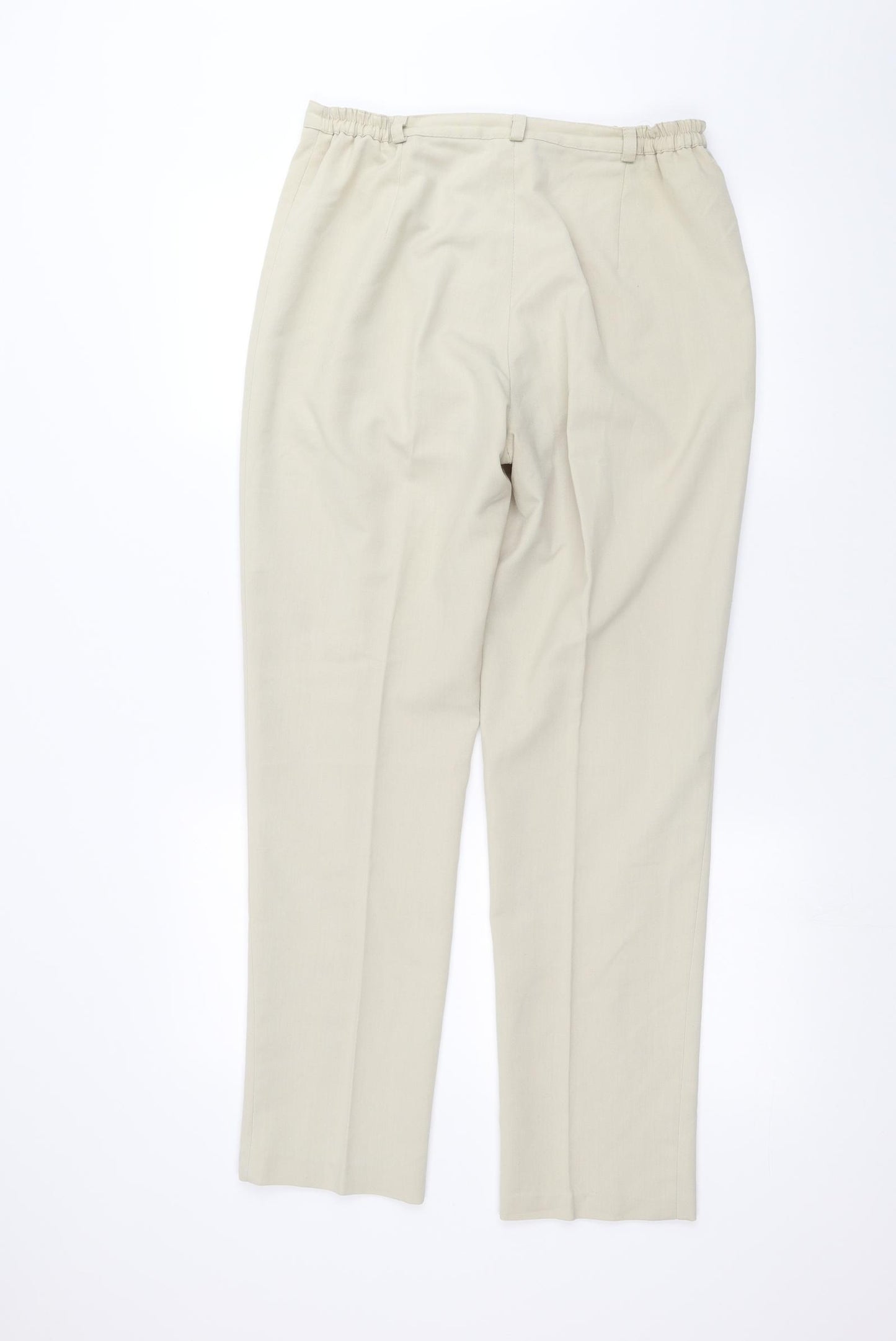 BASSINI Womens White   Trousers  Size 14 L27 in