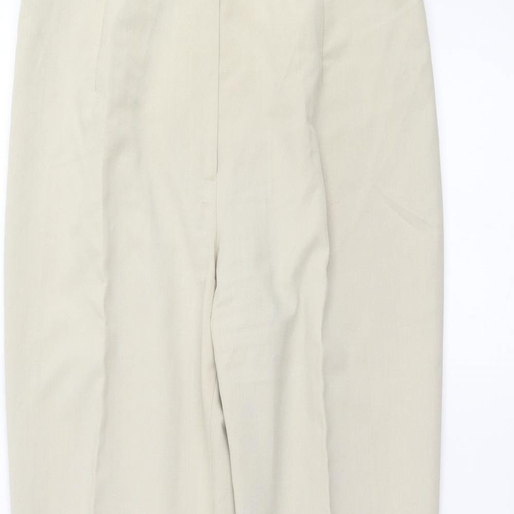 BASSINI Womens White   Trousers  Size 14 L27 in