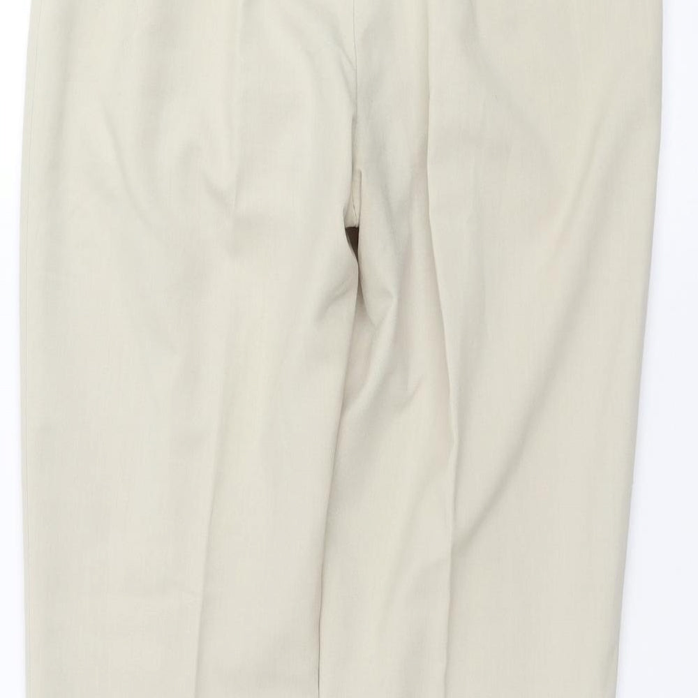 BASSINI Womens White   Trousers  Size 14 L27 in