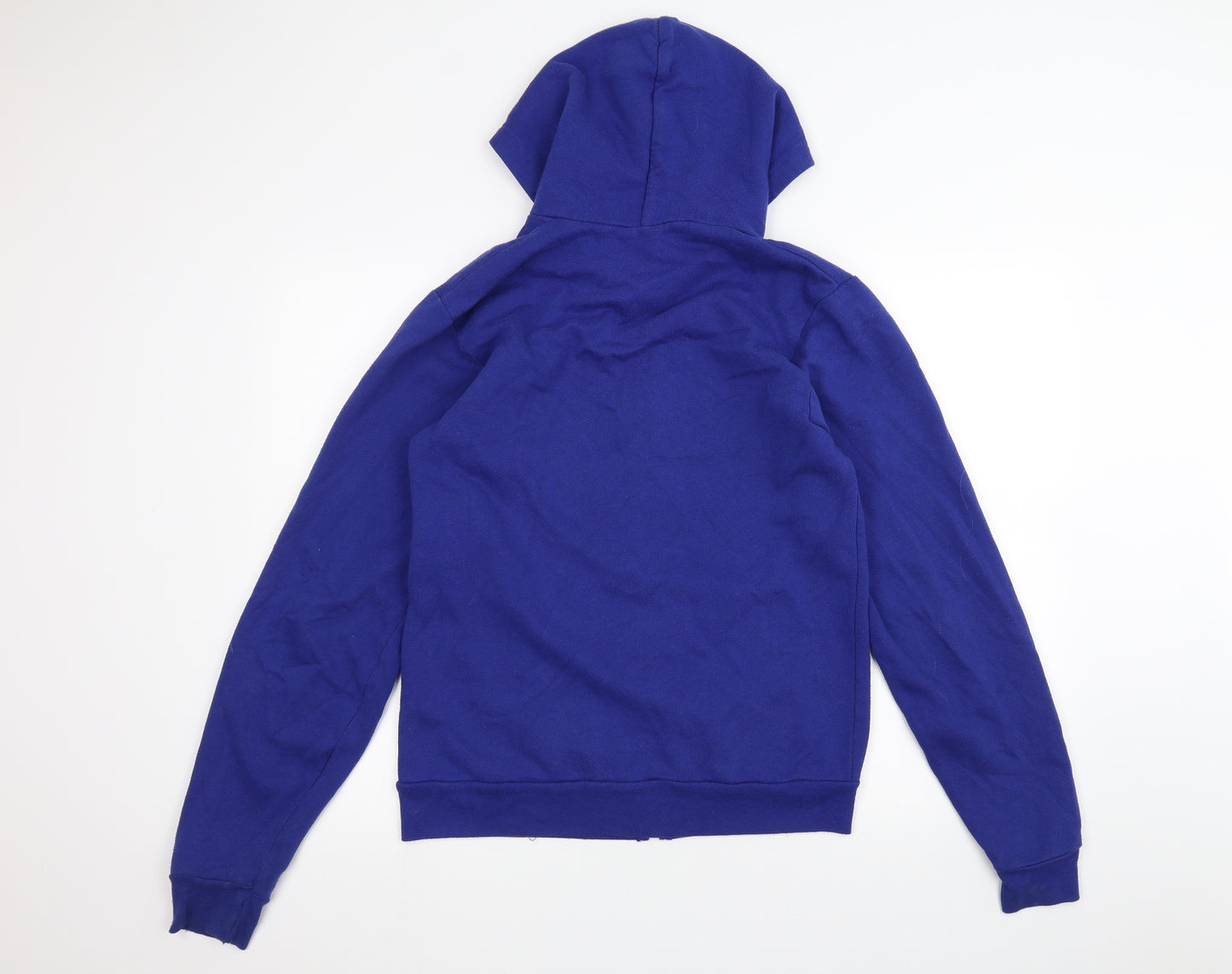 American Apparel Mens Blue   Full Zip Hoodie Size M