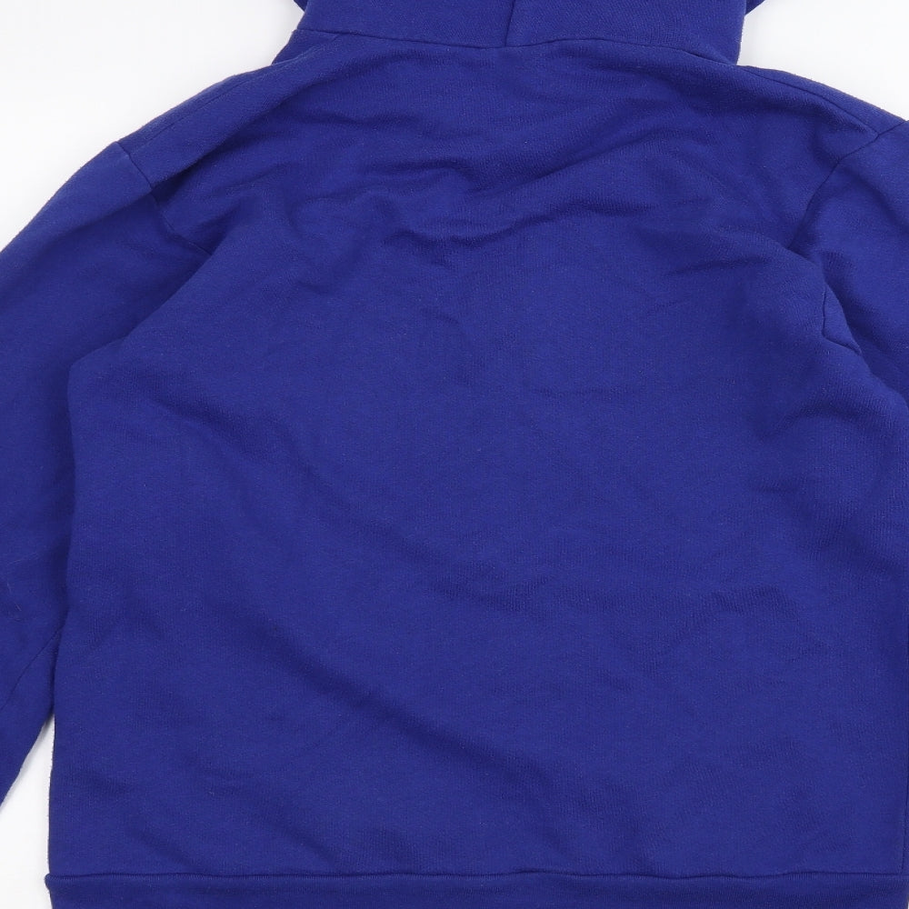 American Apparel Mens Blue   Full Zip Hoodie Size M