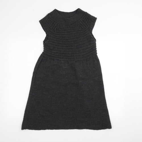 Zara Knit Womens Grey   A-Line  Size M