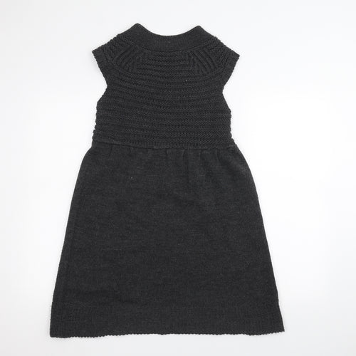 Zara Knit Womens Grey   A-Line  Size M