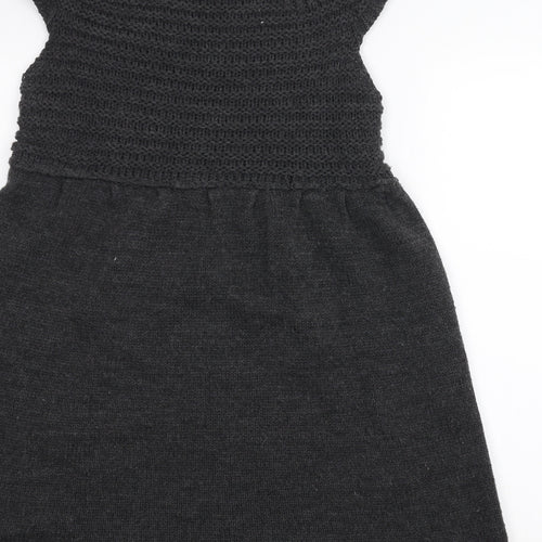 Zara Knit Womens Grey   A-Line  Size M