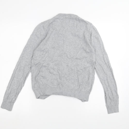 UNI Womens Grey   Cardigan Jumper Size S