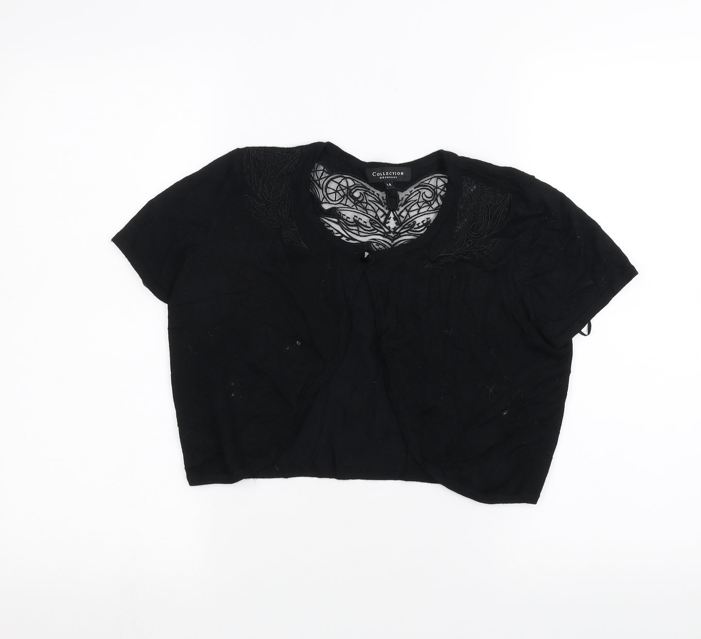 debinhams Womens Black   Cardigan Jumper Size 14