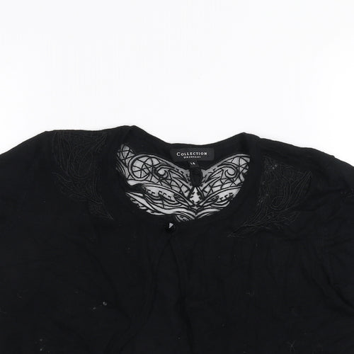 debinhams Womens Black   Cardigan Jumper Size 14