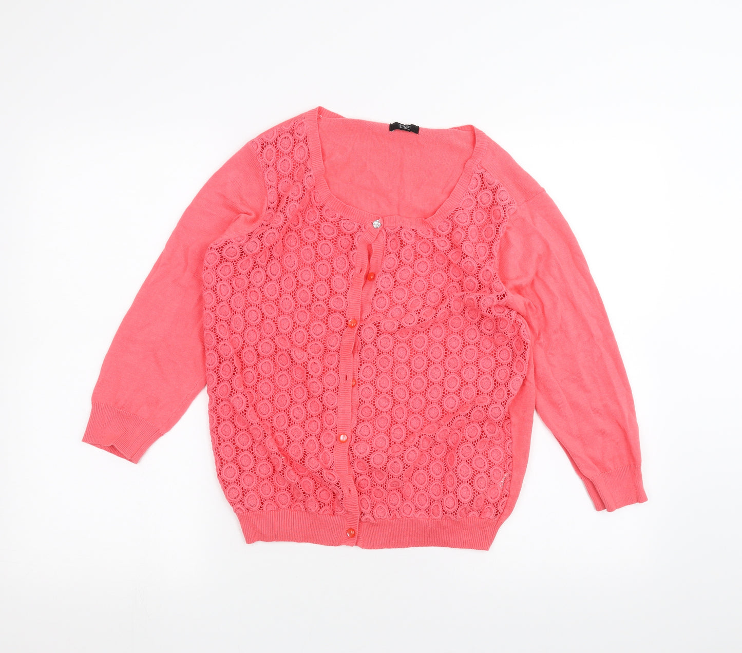F&F Womens Pink   Cardigan Jumper Size 12