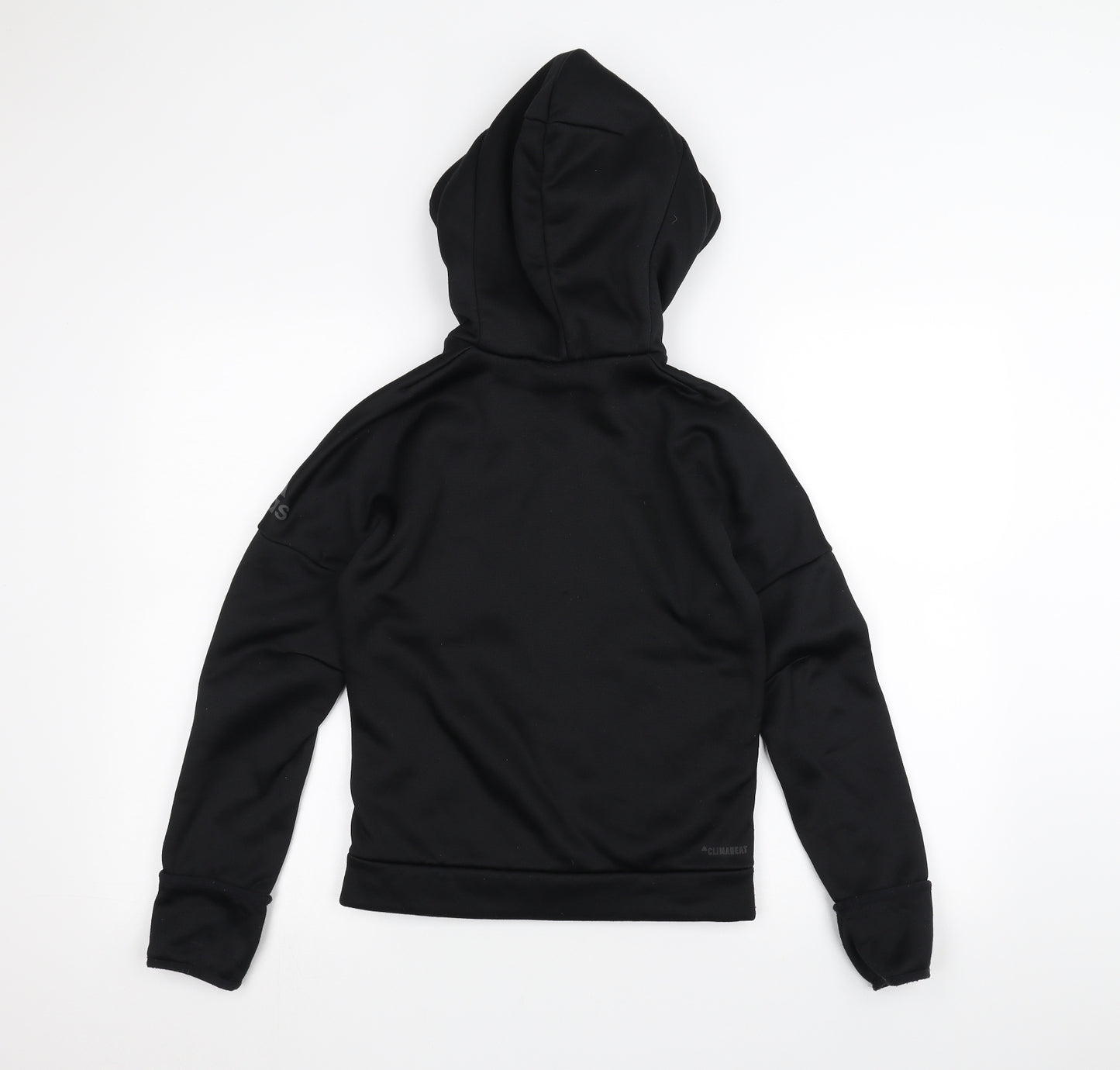 adidas Boys Black   Full Zip Hoodie Size 9-10 Years
