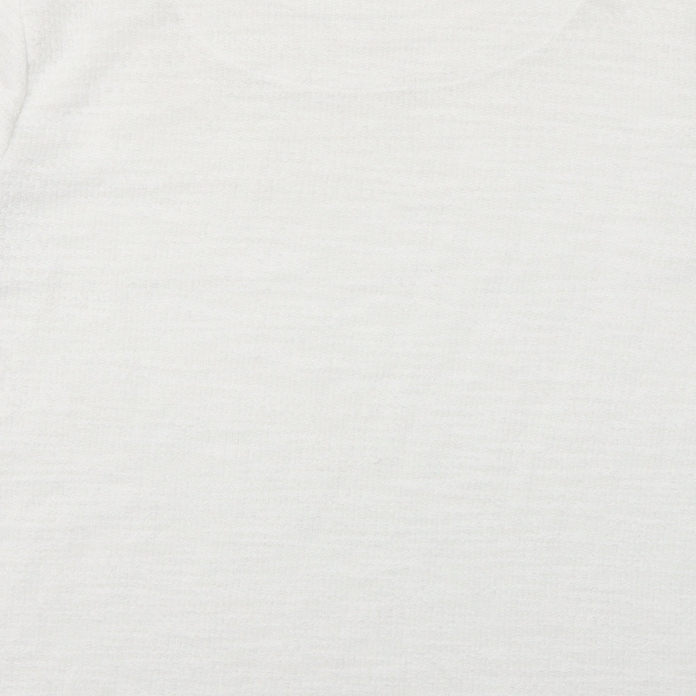 Bonmarché Womens White Argyle/Diamond  Pullover Jumper Size 20