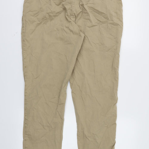 m&s Womens Brown   Trousers  Size 14 L28.5 in