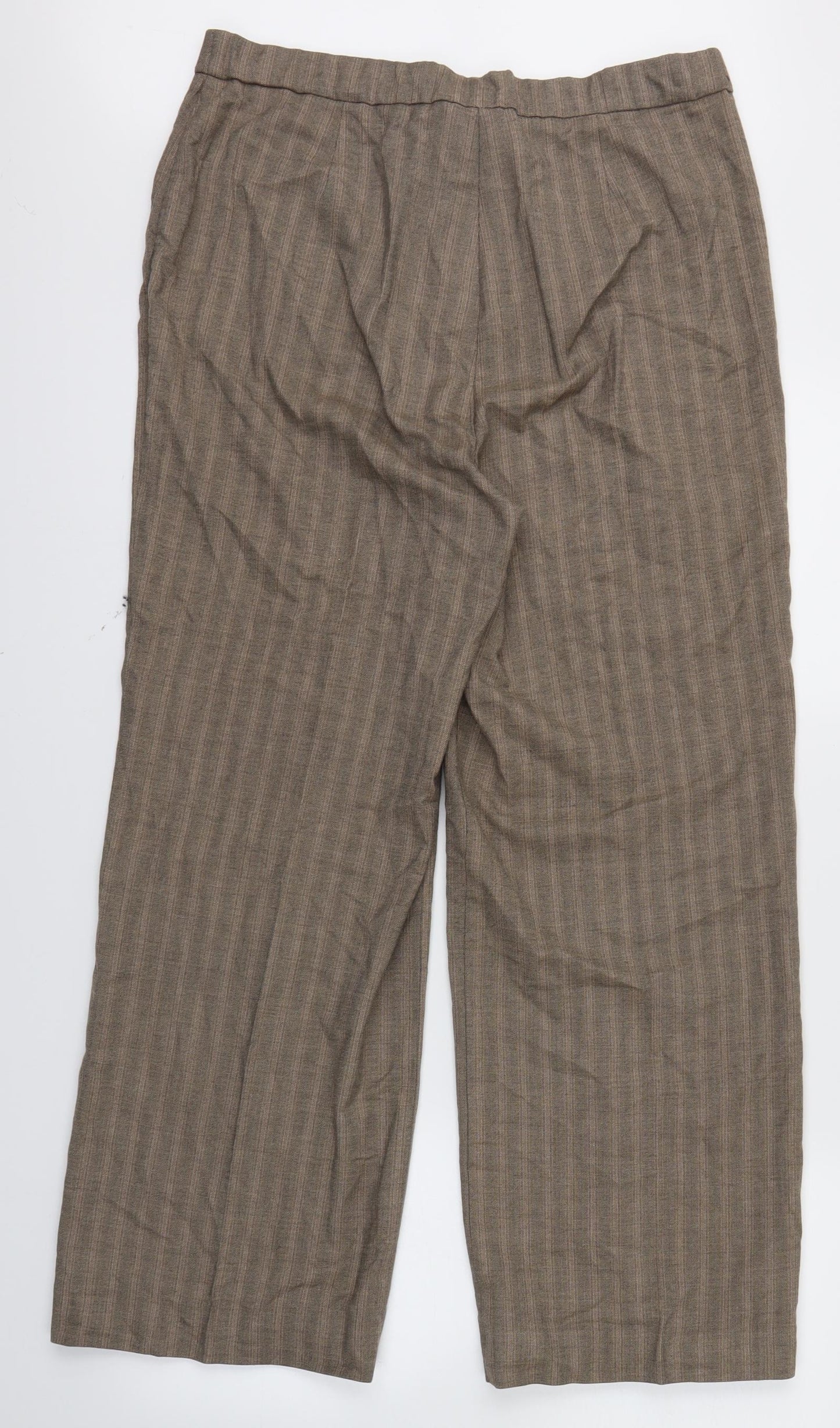 magi fit Womens Brown   Dress Pants Trousers Size 14 L27 in