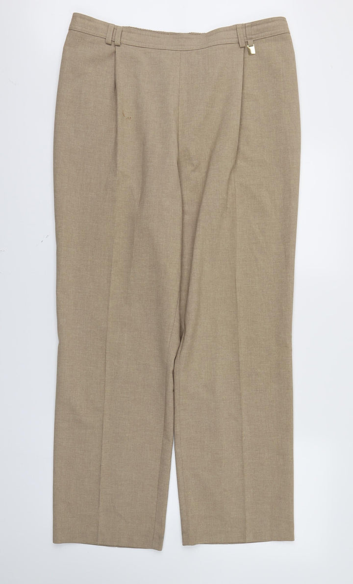 Marks and Spencer Womens Brown   Trousers  Size 18 L29 in