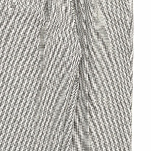 Marks and Spencer Womens Brown Argyle/Diamond  Trousers  Size 14 L27 in