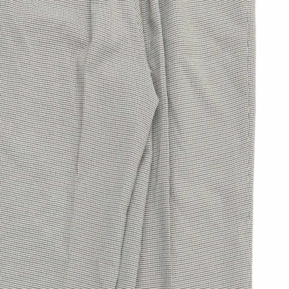 Marks and Spencer Womens Brown Argyle/Diamond  Trousers  Size 14 L27 in