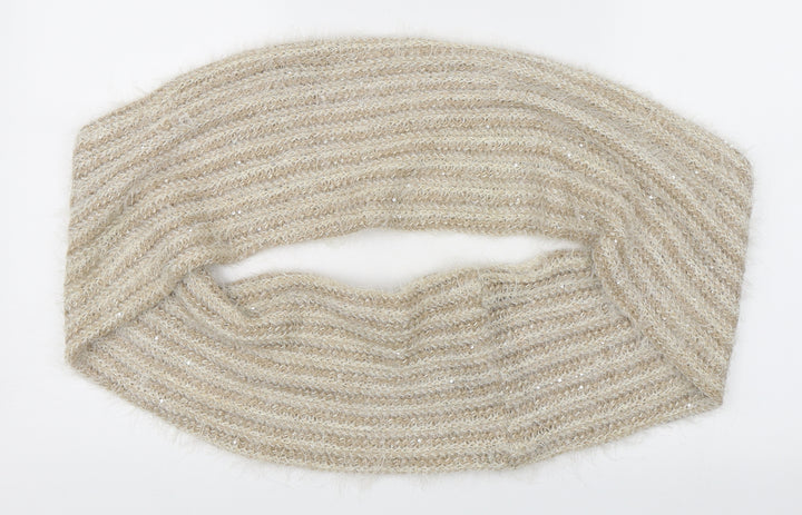 Preworn Womens Beige Knit Scarf