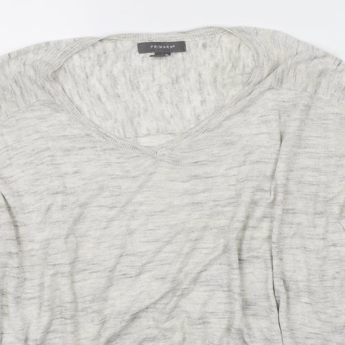 Primark Womens Grey   Pullover Jumper Size L