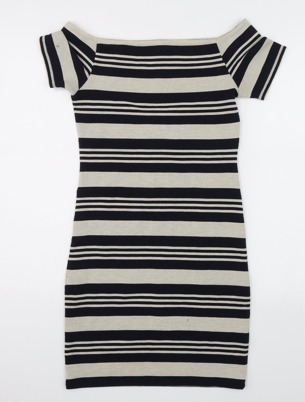 Topshop Womens Multicoloured Striped  Pencil Dress  Size 10