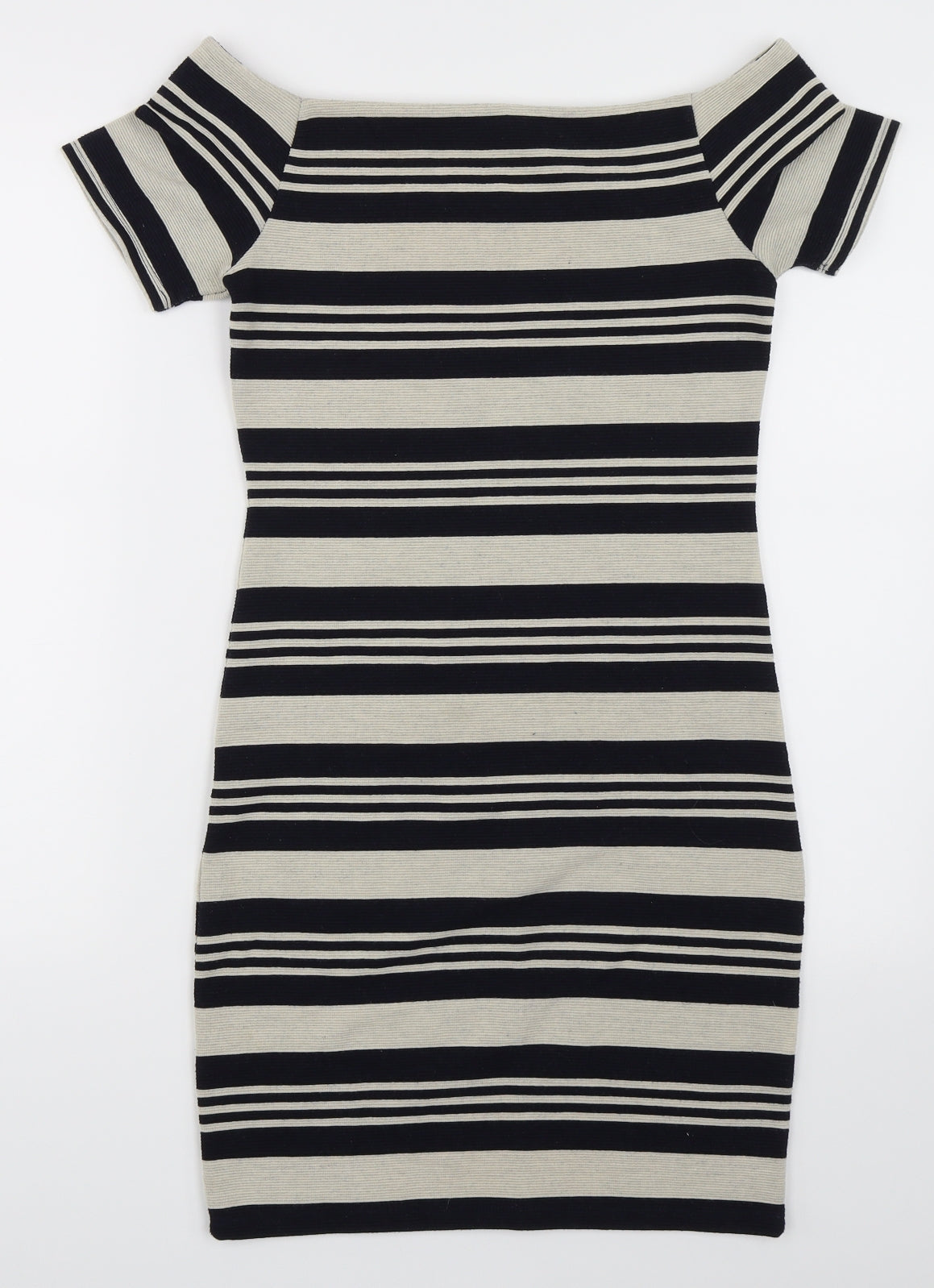 Topshop Womens Multicoloured Striped  Pencil Dress  Size 10