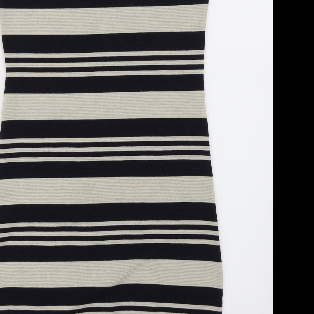Topshop Womens Multicoloured Striped  Pencil Dress  Size 10