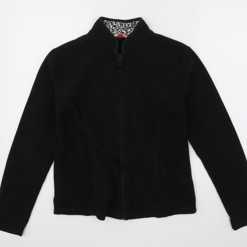 TU Womens Black   Full Zip Jumper Size 8