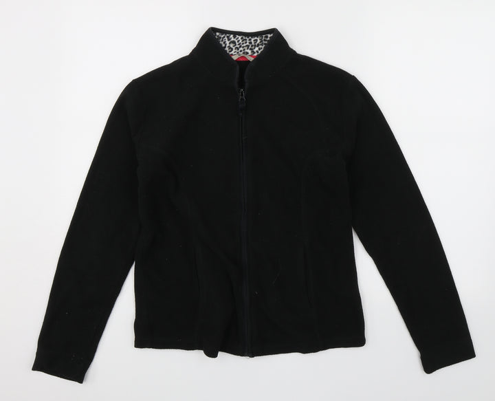 TU Womens Black   Full Zip Jumper Size 8