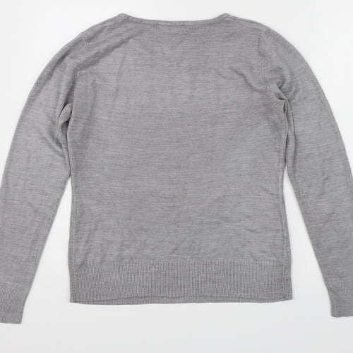 Debenhams Womens Grey   Pullover Jumper Size 10