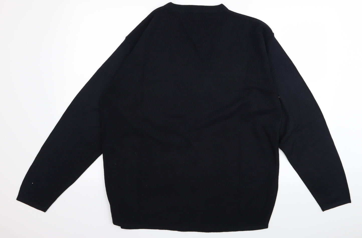 matinee Womens Black  Rayon Pullover Jumper Size L