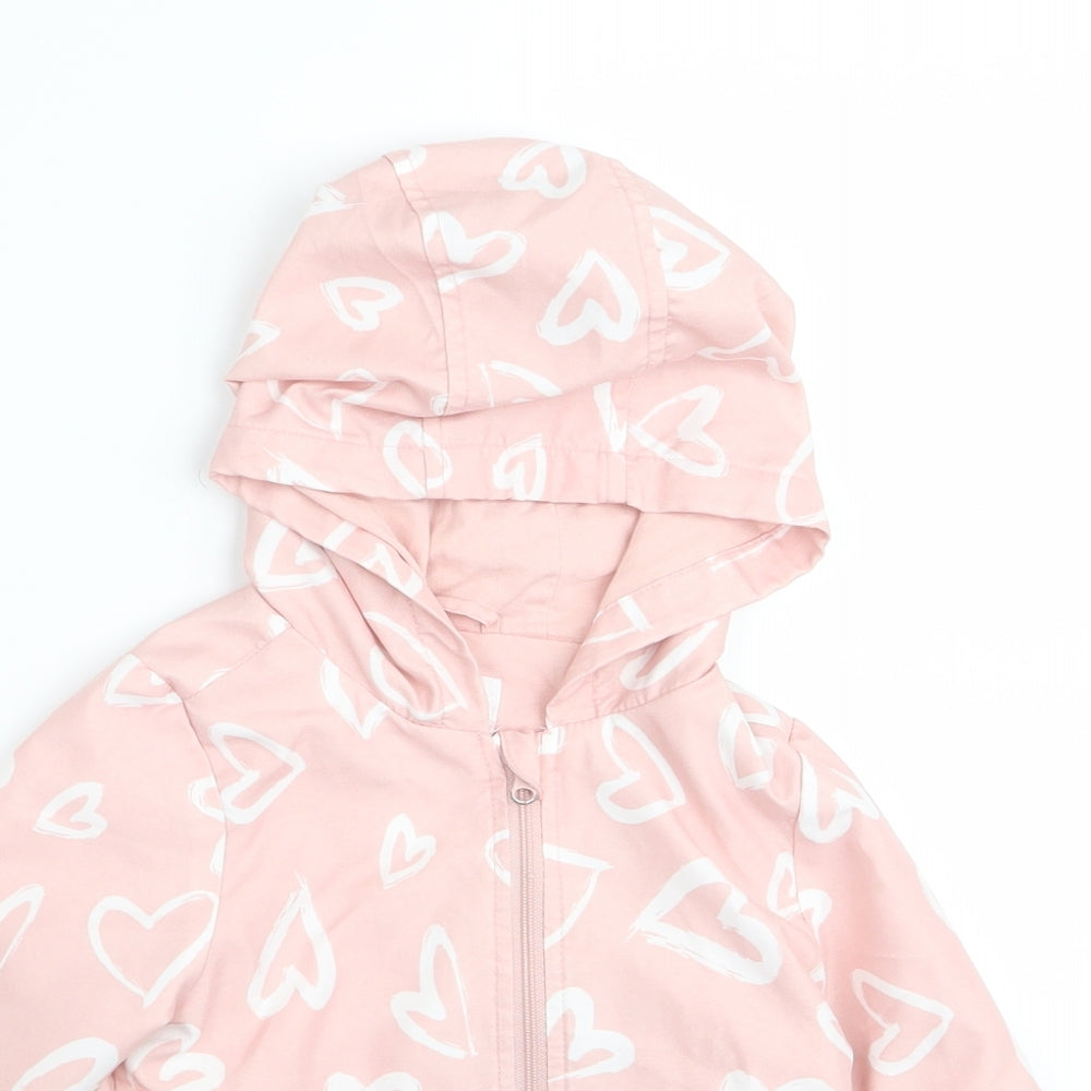 fred flo Girls Pink   Jacket  Size 12 Years  - heart