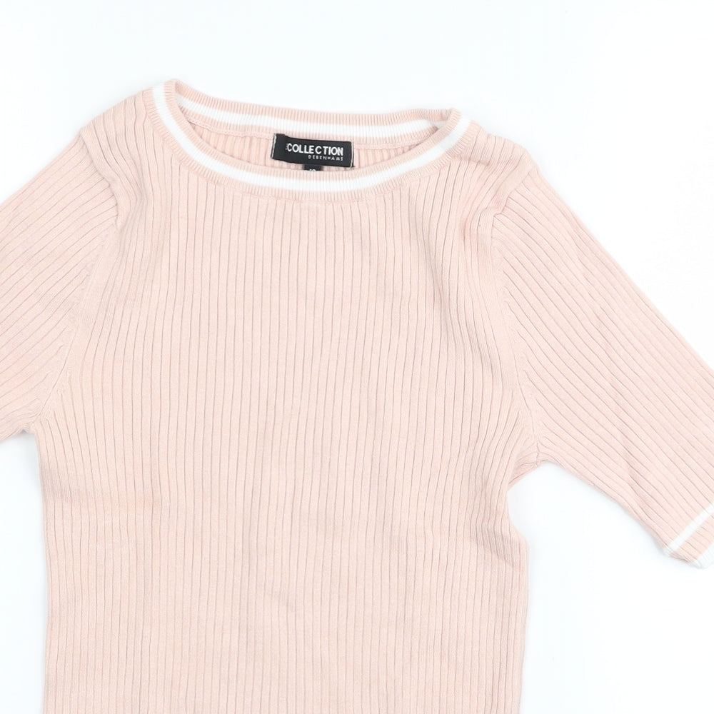 debanhams Womens Pink   Tunic Jumper Size 10