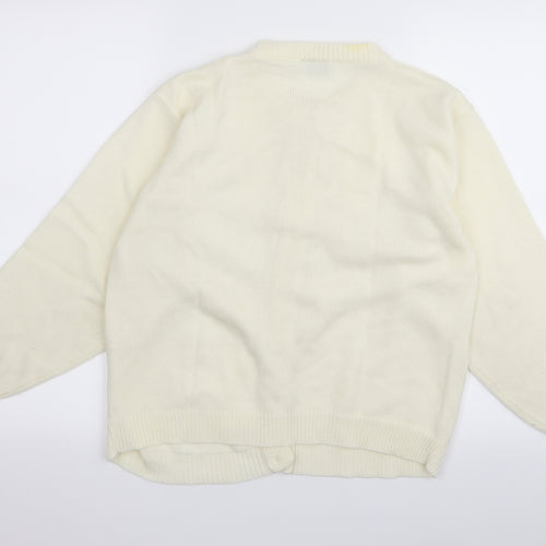 Preworn Womens White   Pullover Jumper Size S