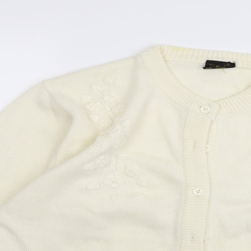 Preworn Womens White   Pullover Jumper Size S