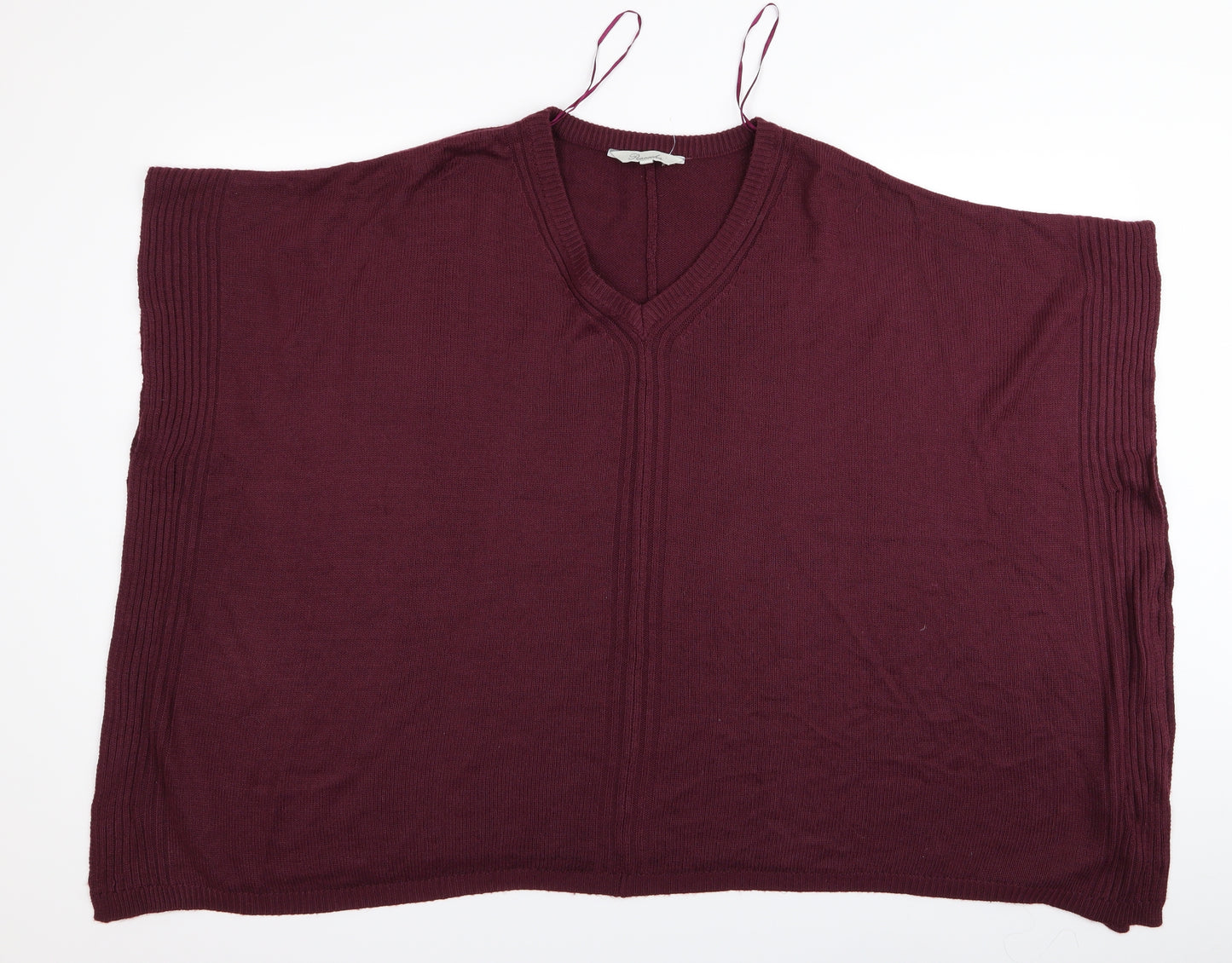 pecocks Womens Purple   Cape Jumper One Size