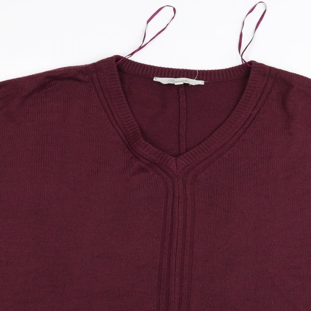 pecocks Womens Purple   Cape Jumper One Size