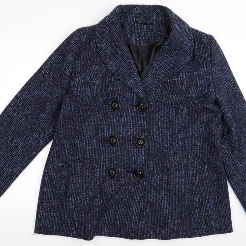 Preworn Womens Blue   Overcoat Jacket Size 18