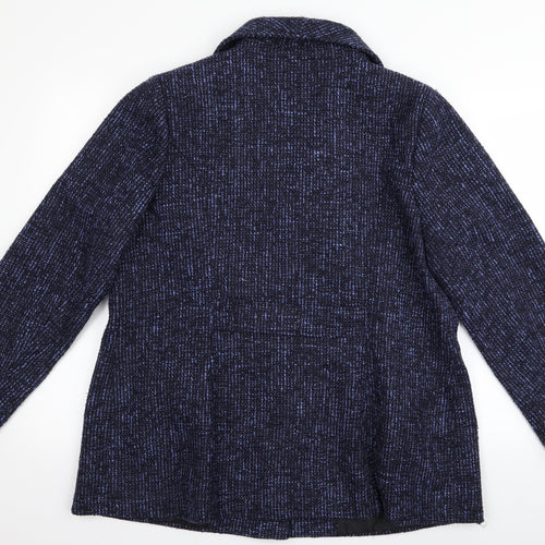 Preworn Womens Blue   Overcoat Jacket Size 18