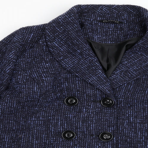 Preworn Womens Blue   Overcoat Jacket Size 18